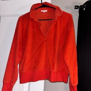 Z Supply Vibrant Red Pullover